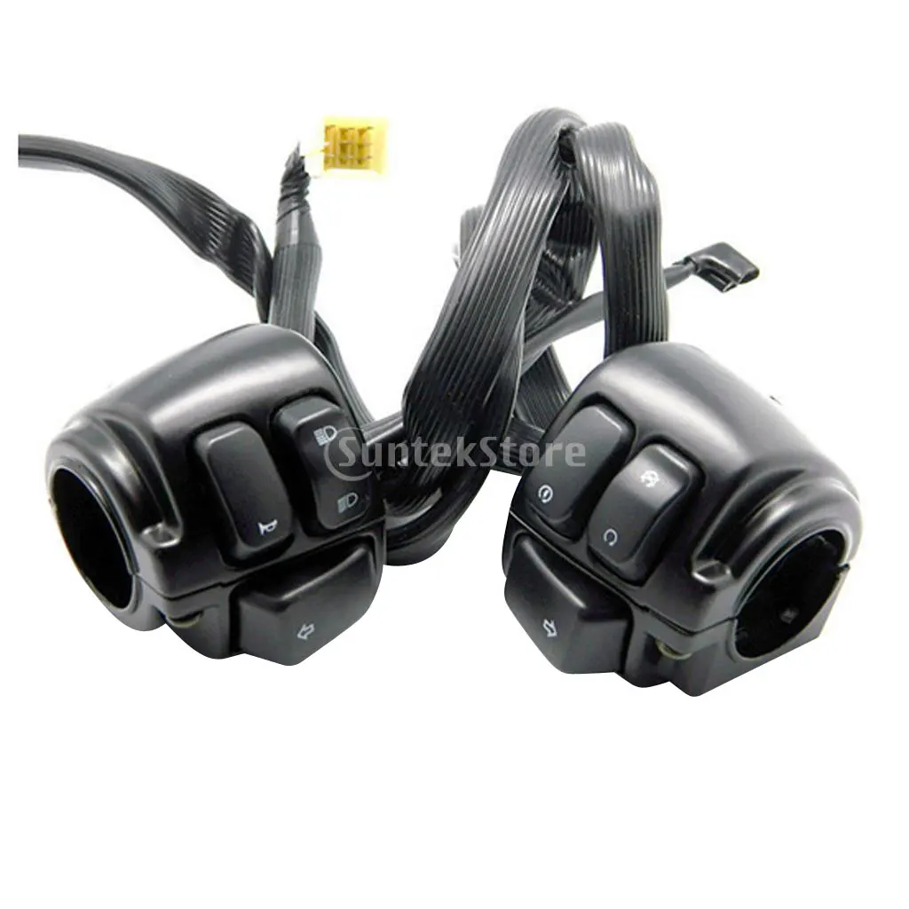 25mm 1" Handlebar Horn Turn Signals ON/OFF Switch For Harley