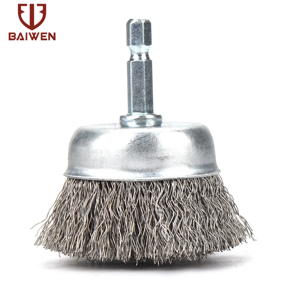 50mm 2 Inch Steel Wire Wheel Brush Dremel Rotary Tools for Drill Dremel Tools Metal Rust Removal Polishing 1-5pcs Drill Brushes