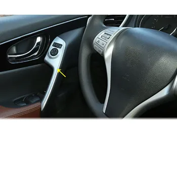 

For Nissan Qashqai 2016 2017 2018 Car Cover Stick Trim ABS Chrome Door Handle Bowl Armrest Glass Switch Button Frame Lamp