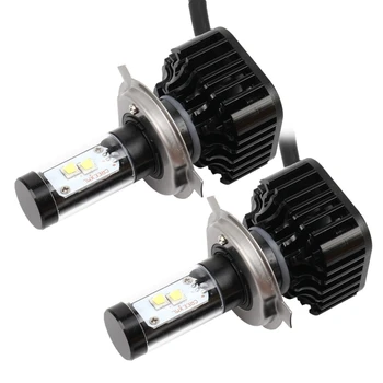 

H4 LED Car Headlight 2pcs 40W 4000 LM 6000K Car Headlight with 4 led Lamps Head Light Source 9003 LED Headlights DC 9-36V