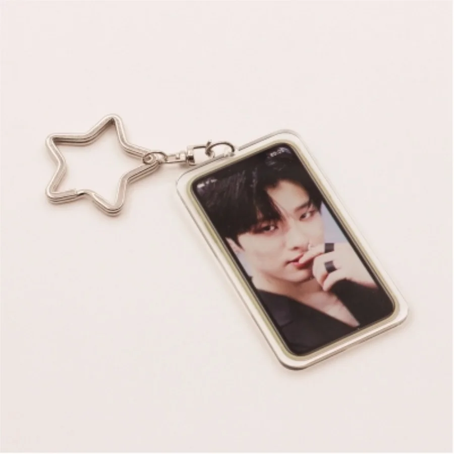 1 X1 брелок для ключей с подвеской Kpop Junho Minhee акриловый брелок Ын Санг двусторонний брелок с фотографией модный держатель для ключей - Цвет: 1