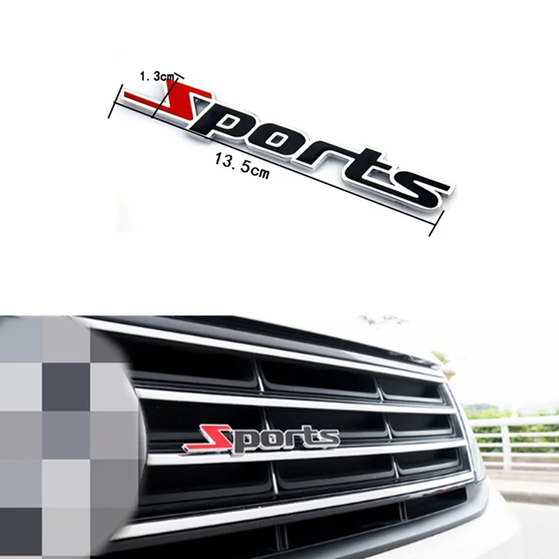 Car Styling 3D Metal Stickers Sport for Ford Focus Kuga Fiesta Ecosport Mondeo Escape Explorer Edge Mustang Fusion Flex | Автомобили и