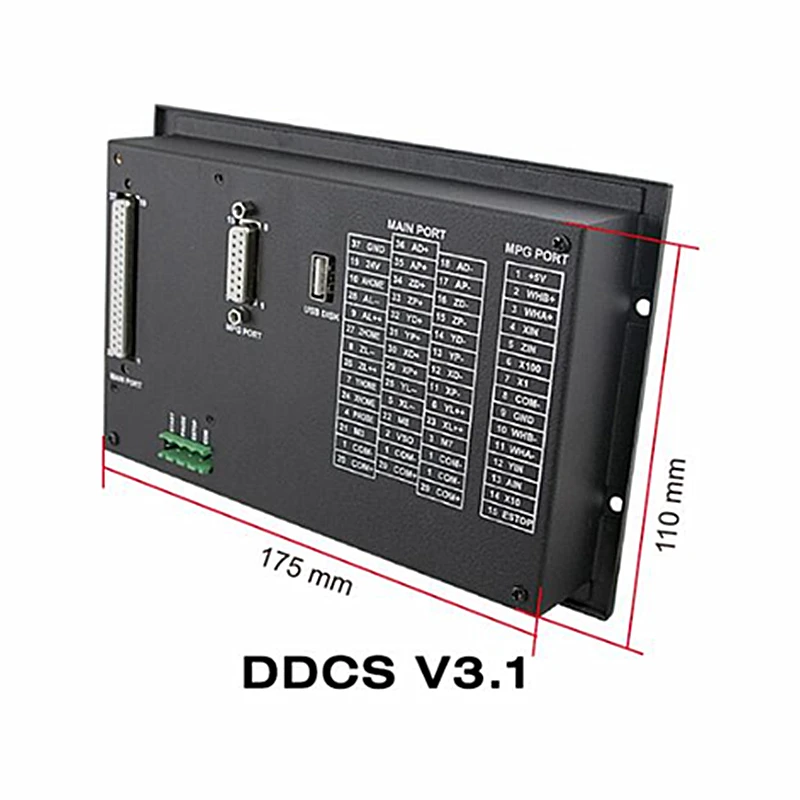 DDCSV3.1 500 кГц g-код Автономный контроллер все металлические корпуса Заменить Mach3 USB ЧПУ контроллер для древесины маршрутизатор