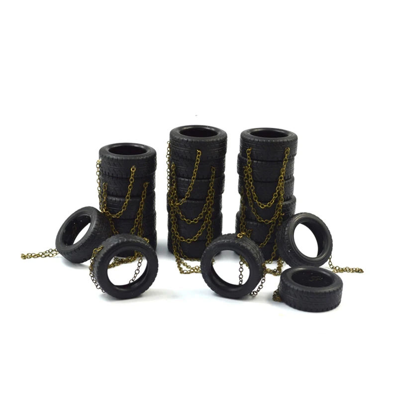 Декоративные шины для модельных рыболовных лодок 4 шт./лот противоскользящие