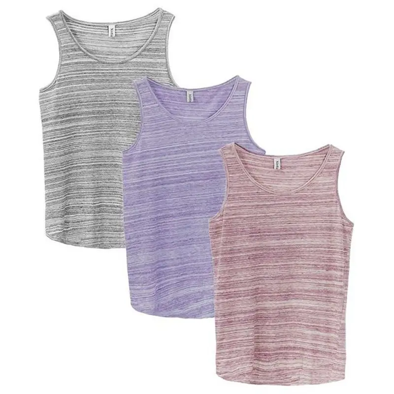 

3pcs/pack Womens casual Tank Top Sleeveless Plain Loose soft thin tops M30239