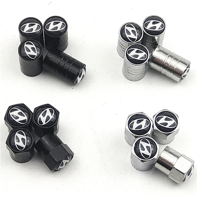 

Car Styling Auto Emblem valve cap Case For Solaris ix35 i20 i30 i40 HYUNDAI Tucson CRETA Santa fe Car Styling