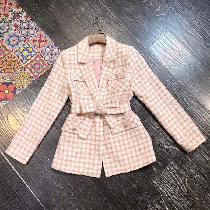 AH10398 Модные женские пальто и куртки,, Подиумные роскошные, известный бренд, Европейский дизайн, вечерние, стильная женская одежда