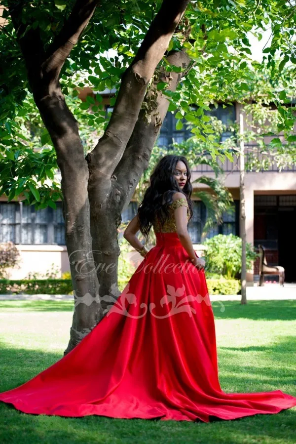 Vestido De Formatura, красное платье на выпускной, с короткими рукавами, в африканском стиле, Танзанийская Гана, сексуальные большие женские вечерние платья, платья для подружек невесты