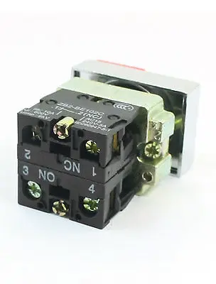 ZB2-BE102C DPST мгновенный 2 кнопки зеленая красная кнопка переключатель 600V 10A