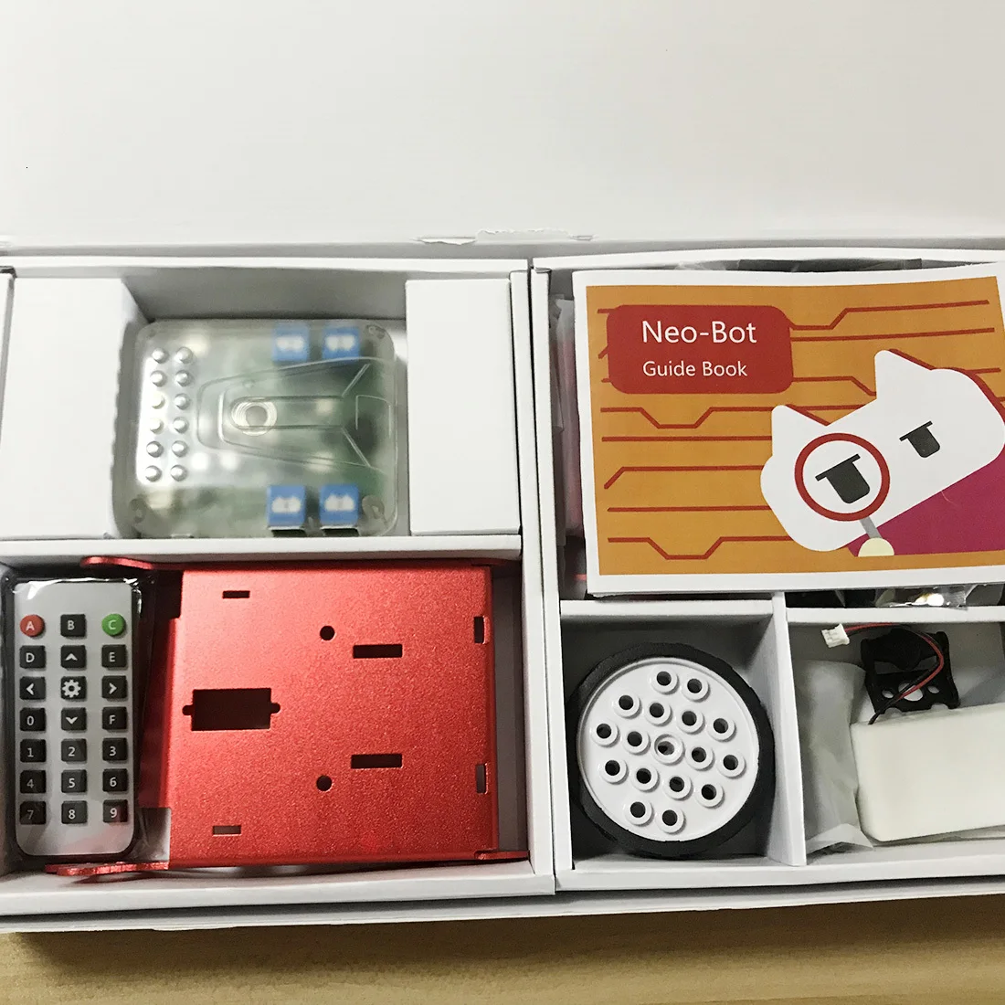 DIY Neo Программирование царапина Интеллектуальный избегание препятствий автомобиль робот набор игрушки игры-красный/зеленый