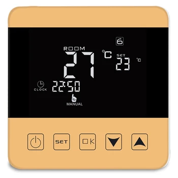 

AMS-Home Smart Thermostat Programmable Winter for Water/Floor Heating Pressscreen Room Temperature Controller