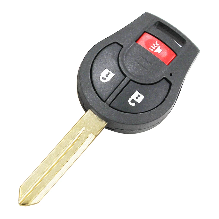 2+ 1/3 кнопки дистанционного ключа оболочки чехол Корпус Fob для Nissan Cube Rogue Juke с необработанное лезвие
