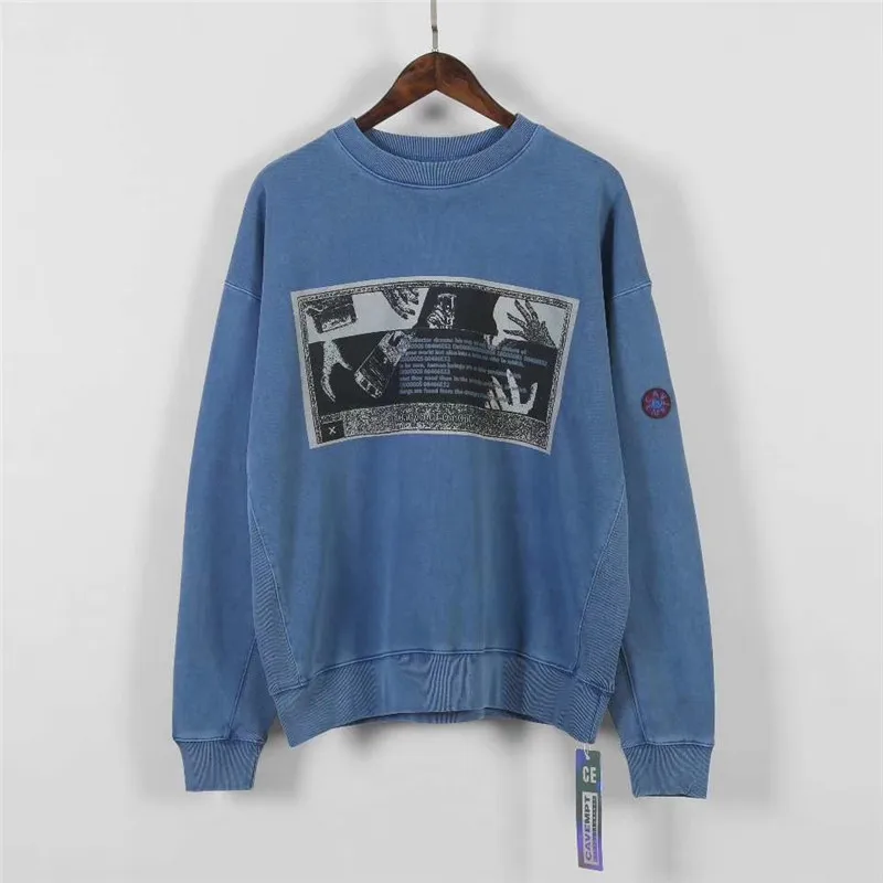 Cav Empt толстовка с круглым вырезом для мужчин и женщин 1:1 высокого качества с длинным рукавом модная повседневная толстовка с капюшоном
