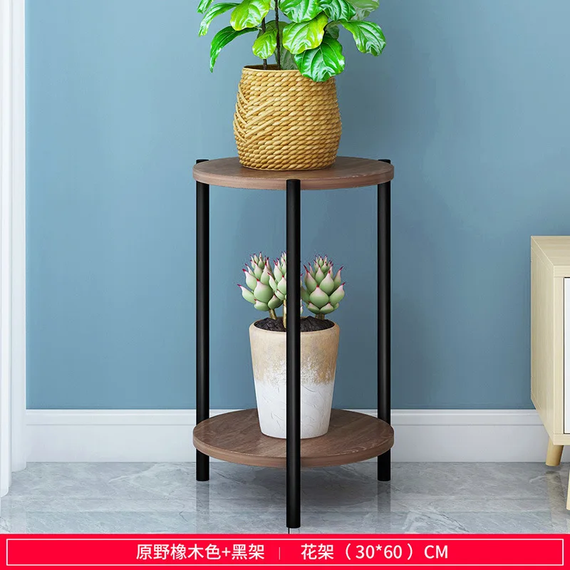wood black 30x90cm Крытый Открытый Золотой металлический завод Стенд с деревянной основой железный пол цветочный горшок стенд Крытый держатель растения для домашнего сада Патио Декор - Цвет: wood black 30x90cm