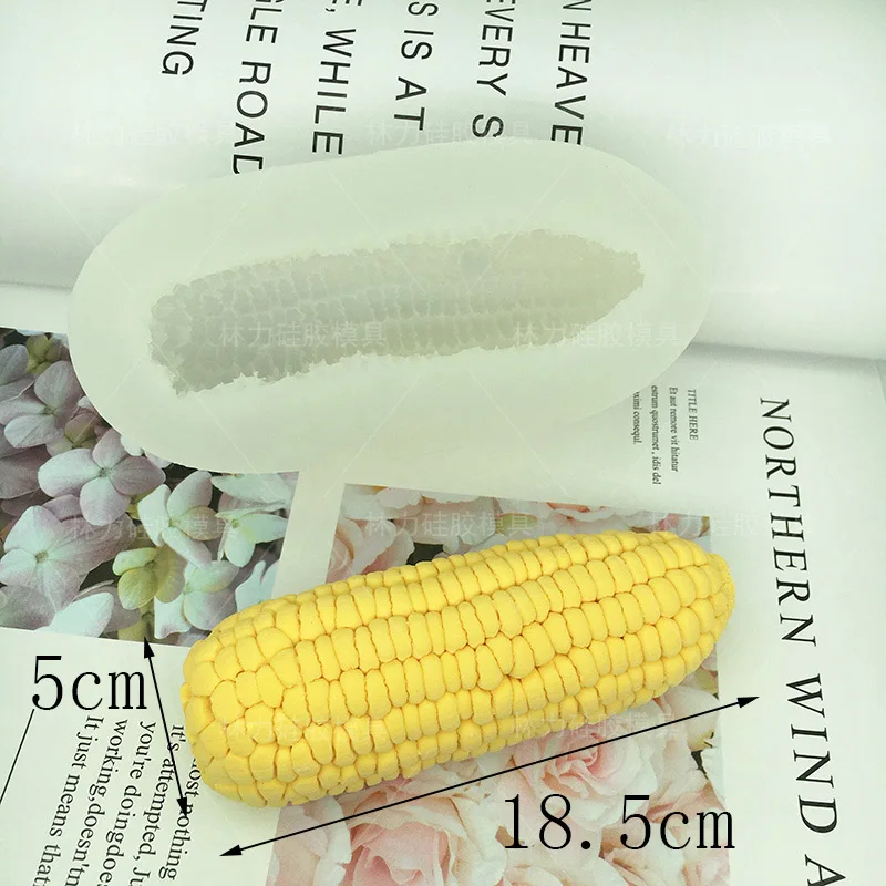 corn В форме чеснока, дизайн, форма для шоколада, Пищевая силиконовая форма для мороженого, форма для выпечки DIY, форма для кукурузного мыла - Цвет: corn