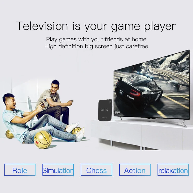 M16 Lite Android Smart Tv Box 1G Ddr3 8G Emmc Rom телеприставка 4K 3D H.265 Wifi медиаплеер ТВ приемник Us Plug