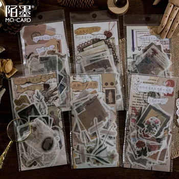 

60pcs/bag Washi paper Stickers Adhesive Sticker For Kids DIY Scrapbooking Diary Supplies 6 Designs