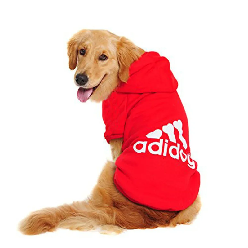 Winter Pet Dog Clothes Adidog Sweatshirts Fleece Warm Coat