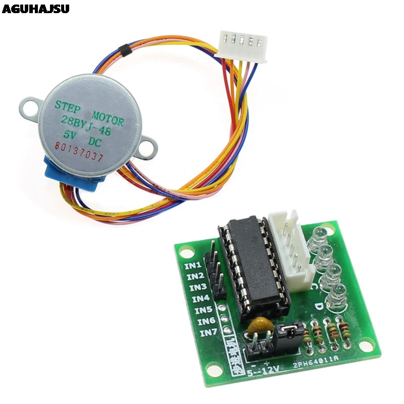 4-фазный шаговый двигатель 28BYJ-48-5V + плата драйвера ULN2003 для Arduino | Электронные