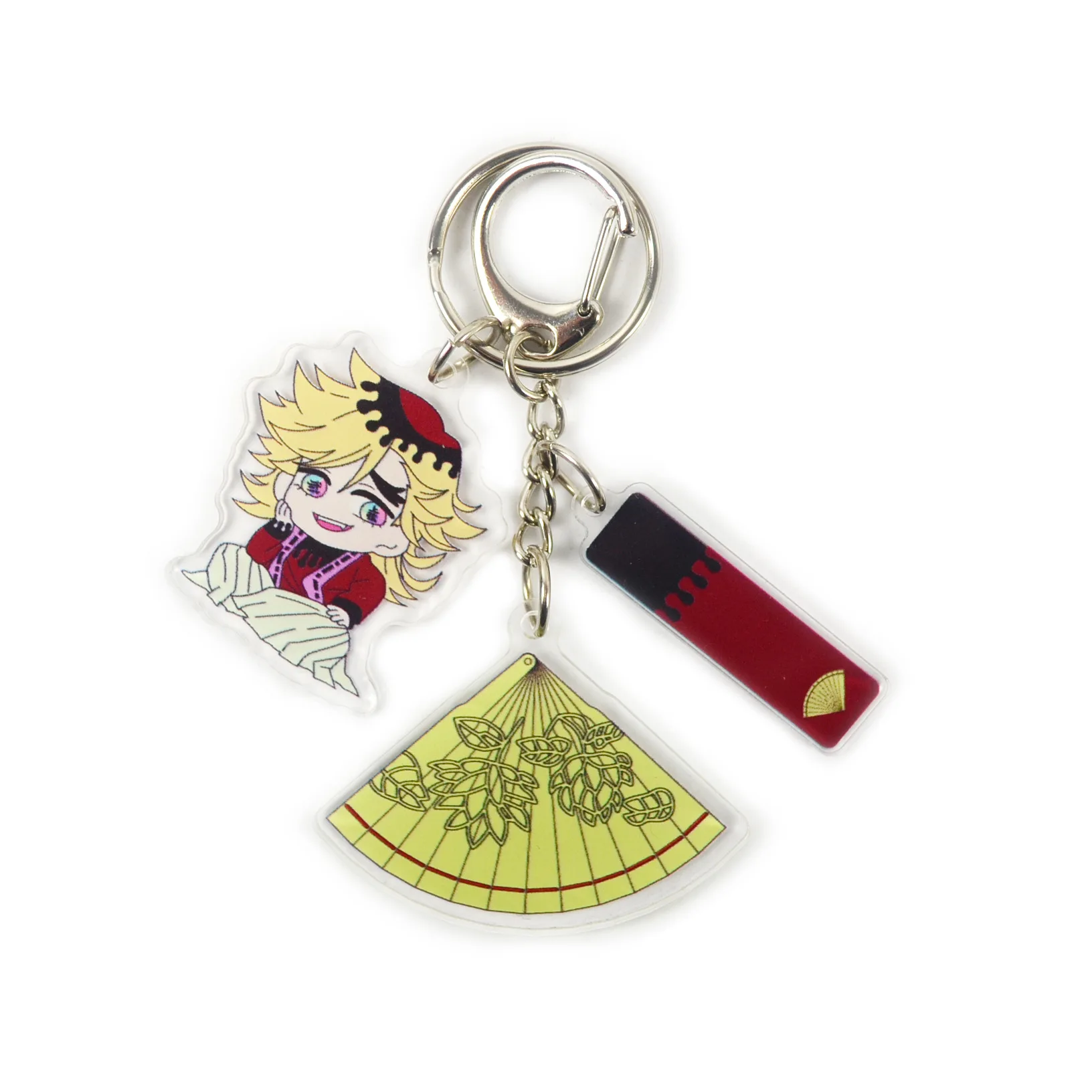 9 New Styles Anime Demon Slayer Acrylic Keychain Enmu Dream Akaza Komaji Kokushibou Kibutsuji Muzan Douma Props Keyring Pendant greek goddess costume