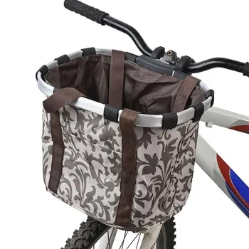 

Foldable Basket Bicycle MTB Removable Durable Storage Pounch Carrier Bike Basket High Quality Brand New Basket Bag