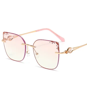 

2020 Star Style Polarized Pink Women luxury Glasses Rhinestone Sunglasses Brand Designer latest female UV400 ladies Sun Glasses