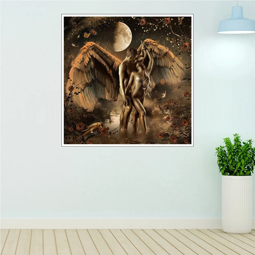 Angels and Demons холст живопись сексуальные мужчины и женщины стены искусства плакат для гостиной картина для оформления дома