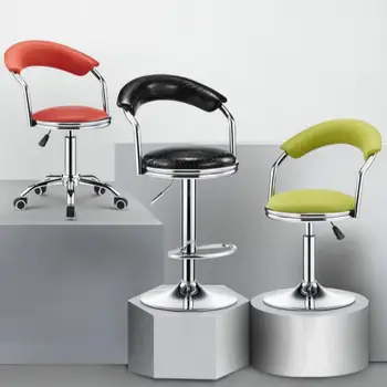 

Bar chair rotating chair high stool modern minimalist bar chair back home front desk bar chair stool