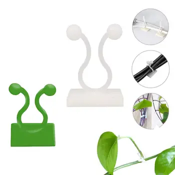 

100Pcs Self-Adhesive Home Wall Plant Climbing Fixer Holder Clip Vine Clamp Hook