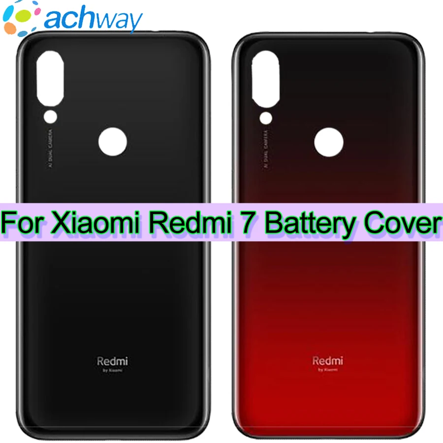 Задняя крышка батарейного отсека для Xiaomi Redmi 7 Крышка Замена задней