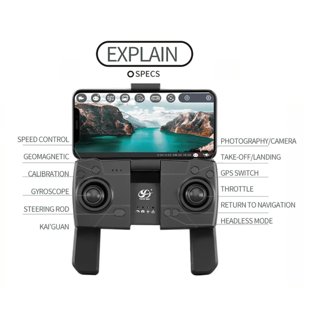  S167 2.4G/5G WiFi FPV 1080P dron Wide Angle HD Camera Drone GPS Positioning Foldable RC Drone Quadc