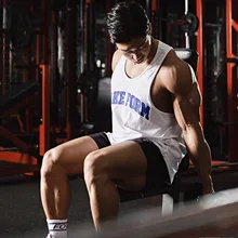 Мужской спортивный жилет для тренировок, дышащий эластичный Повседневный жилет без рукавов для фитнеса