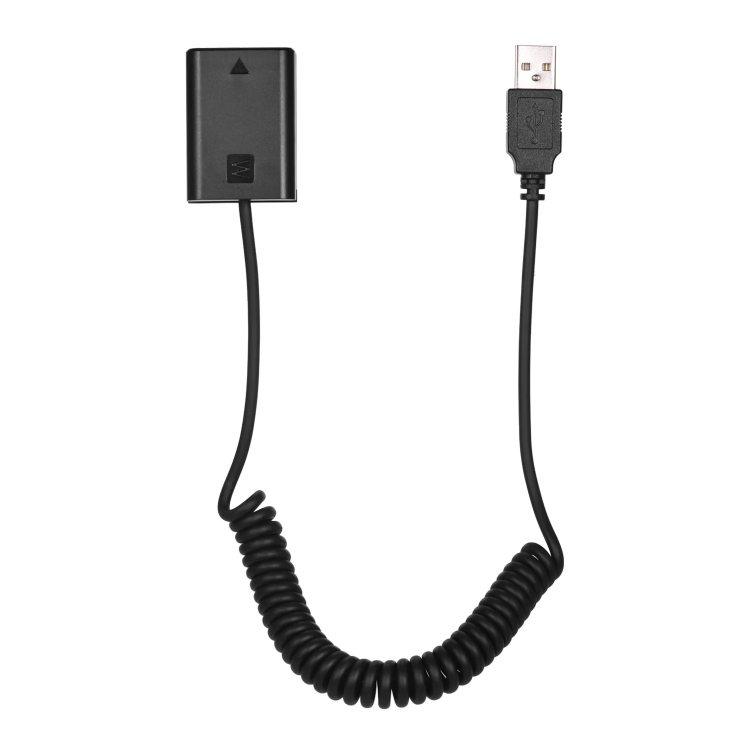 Andoer разъем 5 в USB NP-FW50, муляж, батарейный блок, переходник с гибким пружинным кабелем для камеры sony A7 A7II A7R ILDC
