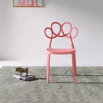 

Nordic Creative PP Plastic Chairs Dining Chairs for Dining Rooms Restaurant Furniture Living Room Computer Kitchen Dining Chairs