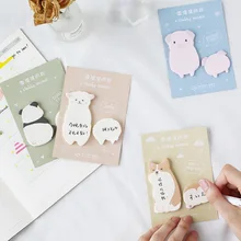 40 seiten EINE Chubby Tier Serie Hund Schwein Panda Alpaka Memo Pads Plan Nachricht Schreiben Sticky Notes Schule Büro Liefern schreibwaren