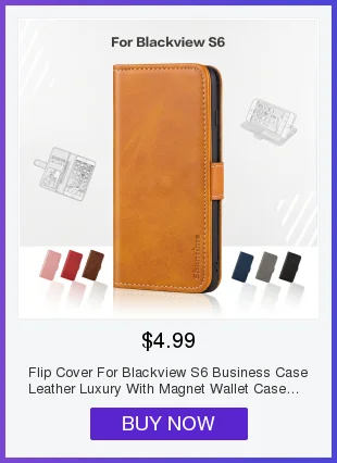 Чехол для телефона из искусственной кожи для Blackview S6, деловой чехол для Blackview S6, чехол-книжка, Мягкая силиконовая задняя крышка