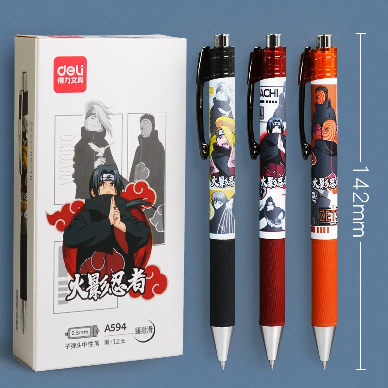 Deli Pens 1pcs Deli Naruto Rollerball Gel Pens for School Supplies Japanese  Stationery Anime Pens Kids Gift Office Accessories - AliExpress