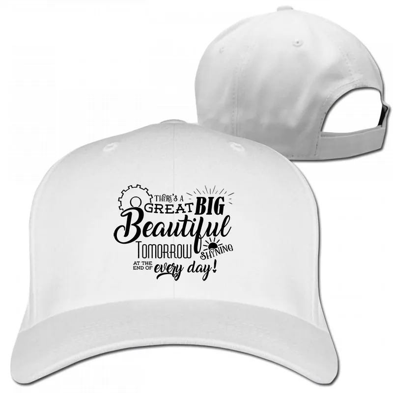 Disneys Carousel of Progress Theres a great big beautiful tomorrow Baseball cap men women Trucker Hats fashion adjustable cap - Цвет: 1-White