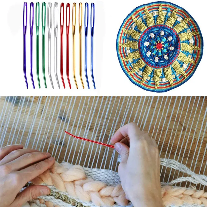 LMDZ 30Pcs Large Eye Plastic Needles Wool Embroidery Tapestry Weaving  Needles Yarn Needles Knitting Needles Hand Sewing Tools