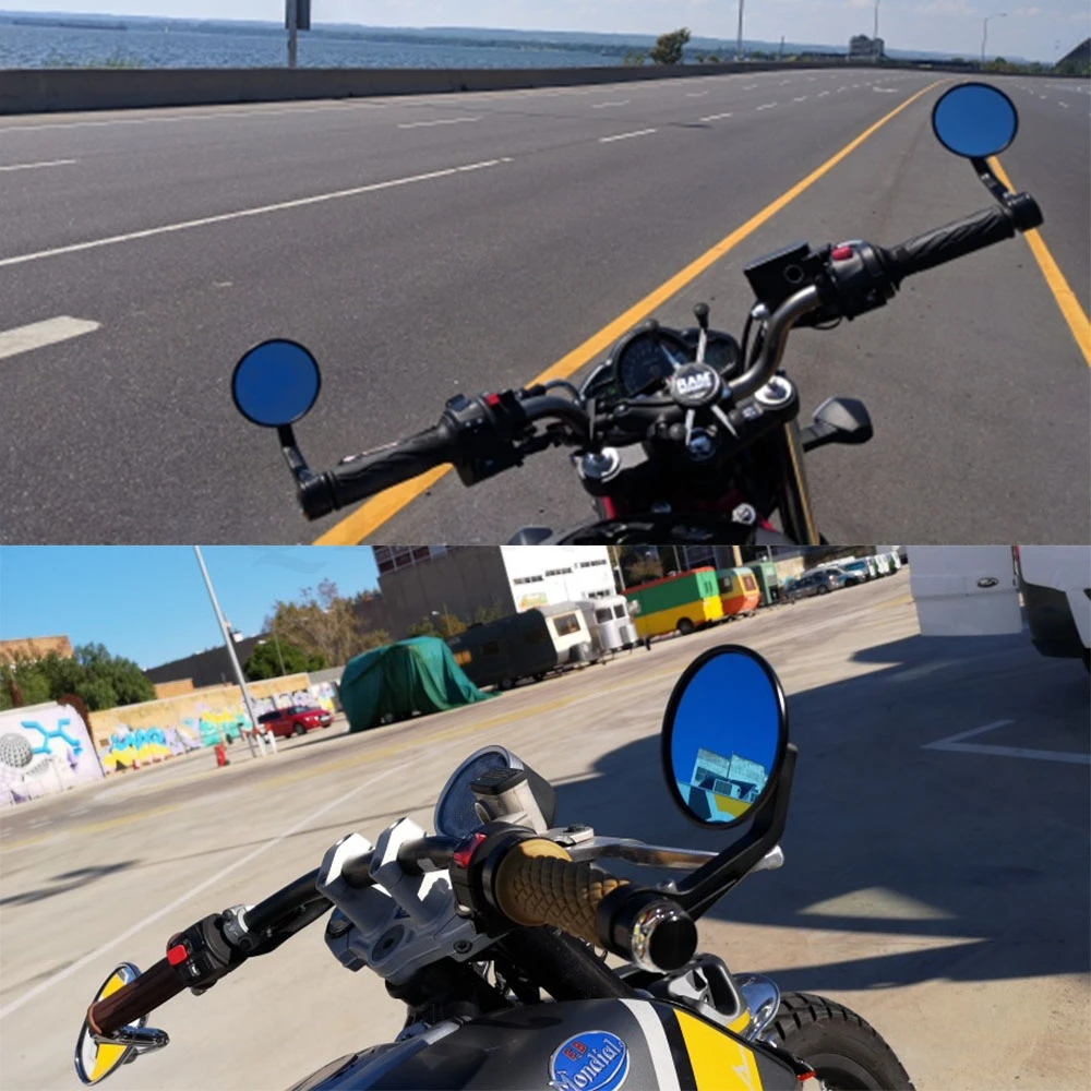 Универсальное 7/" мотоциклетное зеркало заднего вида с ручкой для Yamaha YZF600R YZF750 YZF1000 R XJR1300 FJR1300 XTZ1200