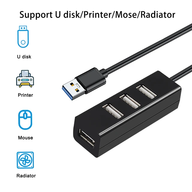 USB 2.0 Hub 4 Port Multiple Expander USB 2.0 Hub Multi USB