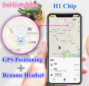 

TWS In-ear detection 1536u H1 Chip 1:1 Air2 Pop up Wireless Earphones Rename GPS Bluetooth Headphone Headset PK i20 i60 i100 tws