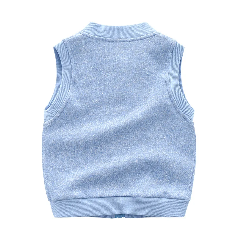 Детский жилет Хлопковый вязаный жилет на весну и осень кардиган для мальчиков и девочек с короной детский жилет