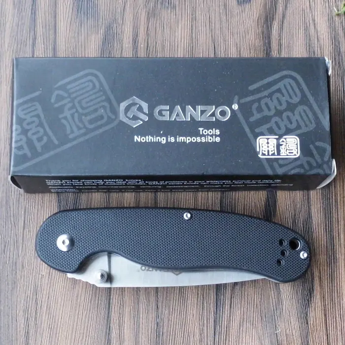 Складной нож Ganzo G727M FB727S Firebird 58 60HRC 440C G10 или с деревянной ручкой карманный для