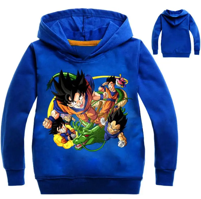 Dragon Ball/верхняя одежда с капюшоном для мальчиков и девочек; Лидер продаж; Goku Vegeta; одежда; футболки; Верхняя одежда с капюшоном для детей; одежда для подростков - Цвет: picture color
