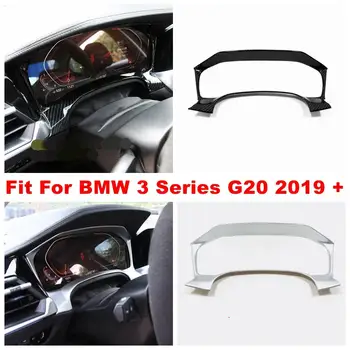 

Dashboard Instrument Display Screen Frame Decoration Cover Trim Fit For BMW 3 Series G20 2019 2020 ABS Matte / Carbon Fiber Look