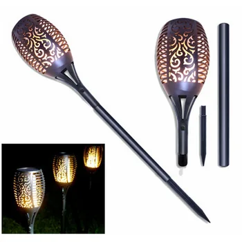 

LED Solar Flame Lights Outdoor IP65 Waterproof Led Solar Garden Light Flickering Flame Torches Lamp for Courtyard Garden Balcony