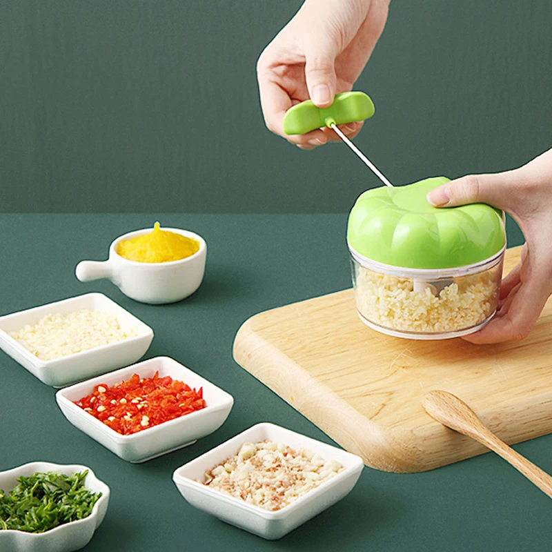 Portable Manual Meat Grinder Vegetable Fruit Twist Nuts Shredder Meat Slicer Cutter Pepper Onion Mixer Food Chopper Mincer