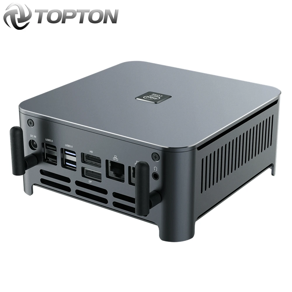 Topton-Mini PC Intel Core i5 2021 H, 4 núcleos, 8 hilos, 2 x M.2 10300 NVME  DP, HDMI tipo C, HTPC NUC, ordenador de escritorio, CA, WIFI, BT, 2280 -  AliExpress