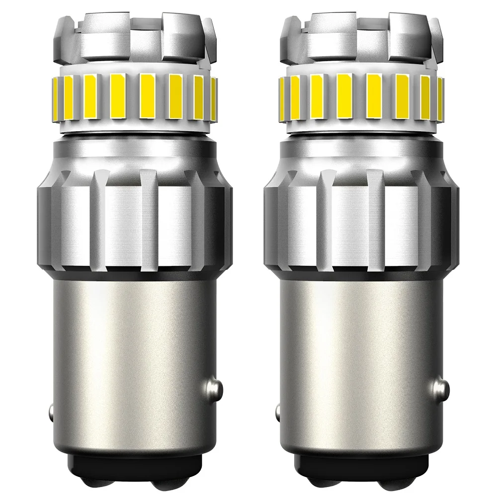 2x 1200LM 1156 BA15S P21W светодиодный T20 BAY15D 3157 7440 светодиодный светильник лампы 1157 P21/5 Вт R5W 4014SMD 3157 7440 7443 для Volvo XC90 S60 CX60 - Испускаемый цвет: 1157 7507 BAY15D